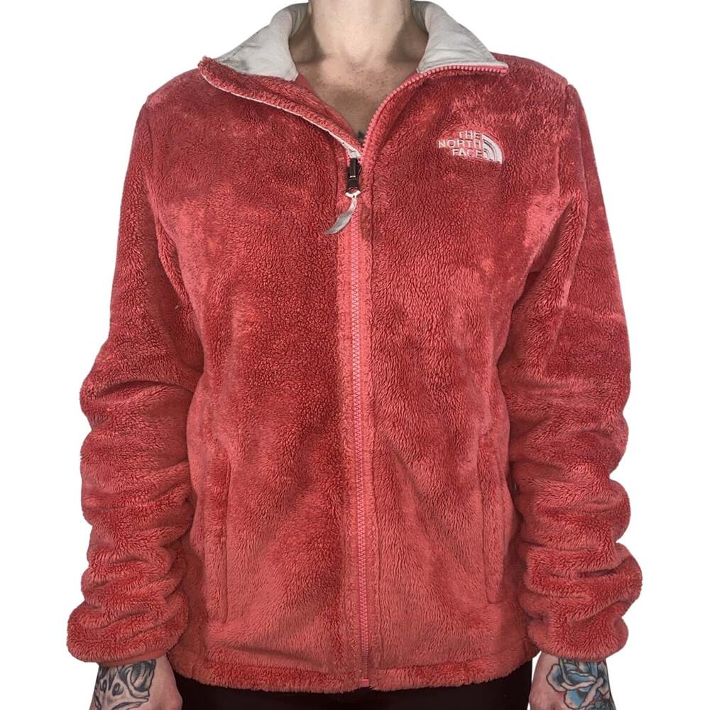 The North Face Osito Womens Fleece Jacket Small Pink Full Zip Soft Plush Pockets